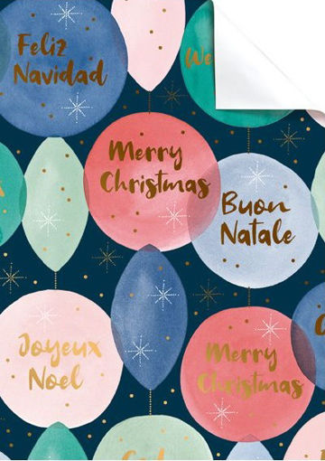 Picture of WRAPPING PAPER BALLOONS CHRISTMAS